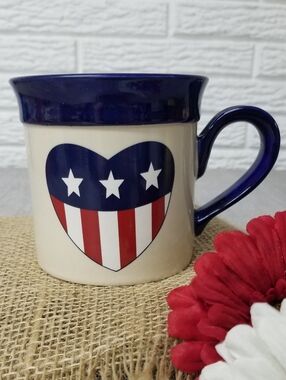 Americana Heart Mug